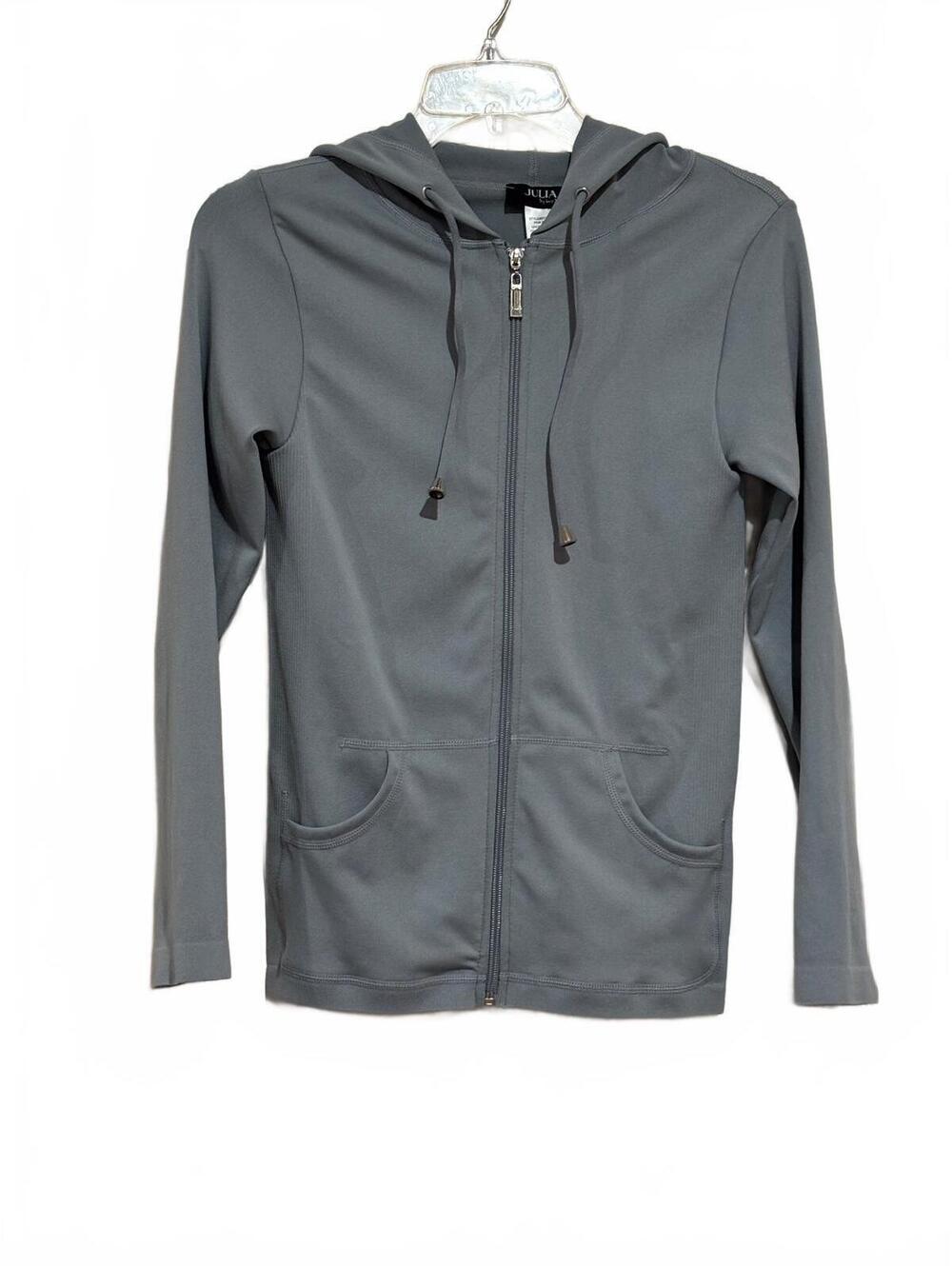 Julia by Love J Women's Gray Full Zip Hoodie Jacket S/M